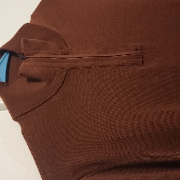 Banana Republic men's wool zip neck pullover - Picture 3 of 8